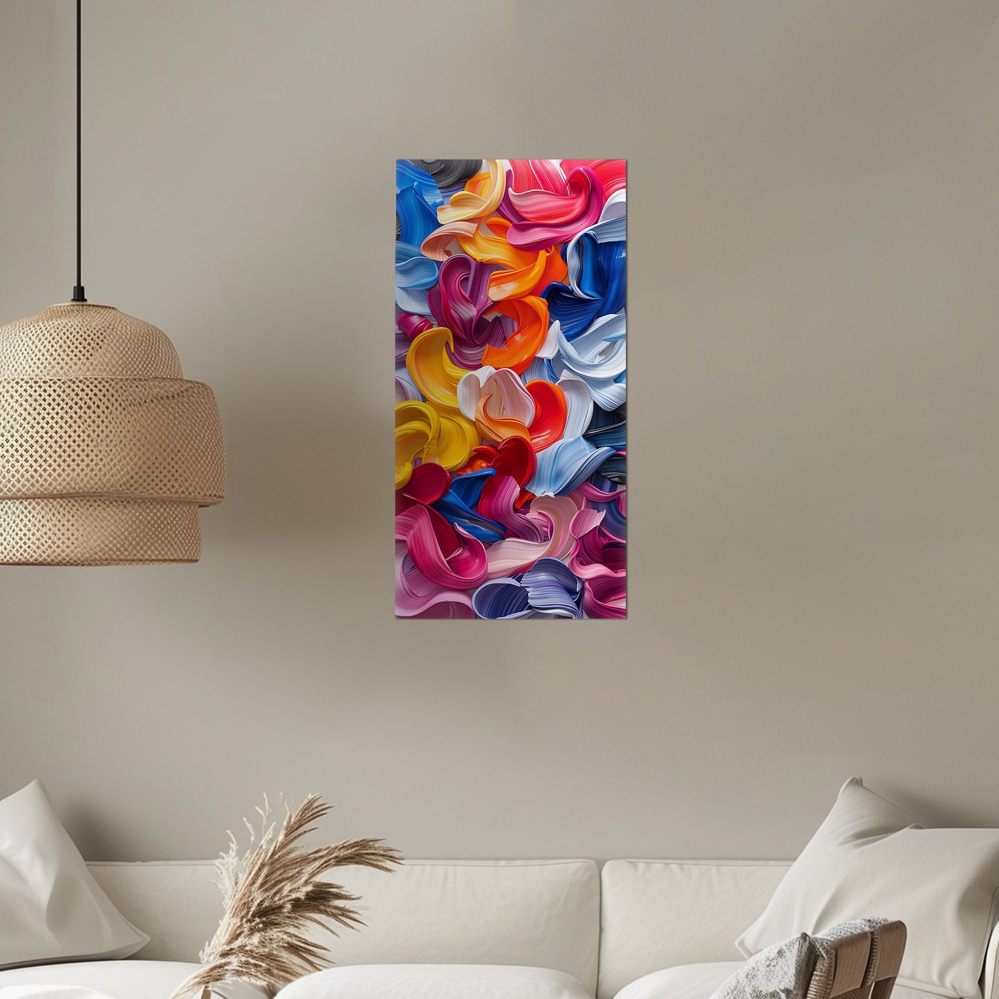 Textured Oil Painting Abstract - Flying in Brilliance