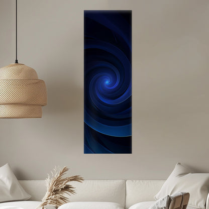 Black and Blue Vortex Digital Art - Ethereal Midnight