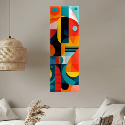 60's Era Modern Geometric Abstract Art - Vivid Prism