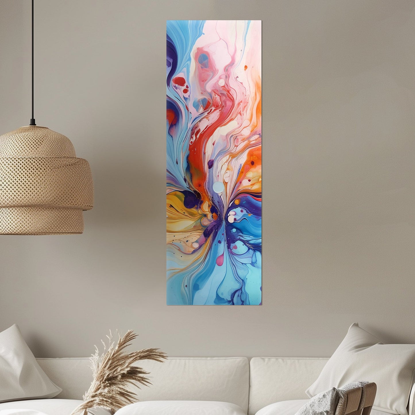 Colorful Abstract Splatter Painting - Colorful Movement