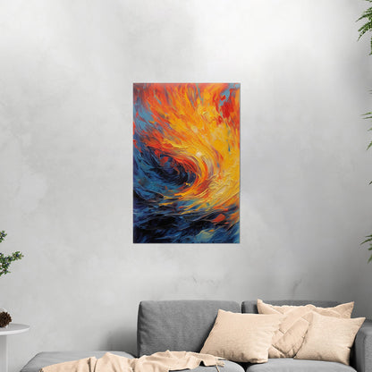 Fiery abstract art with vibrant flames - Inferno Revived