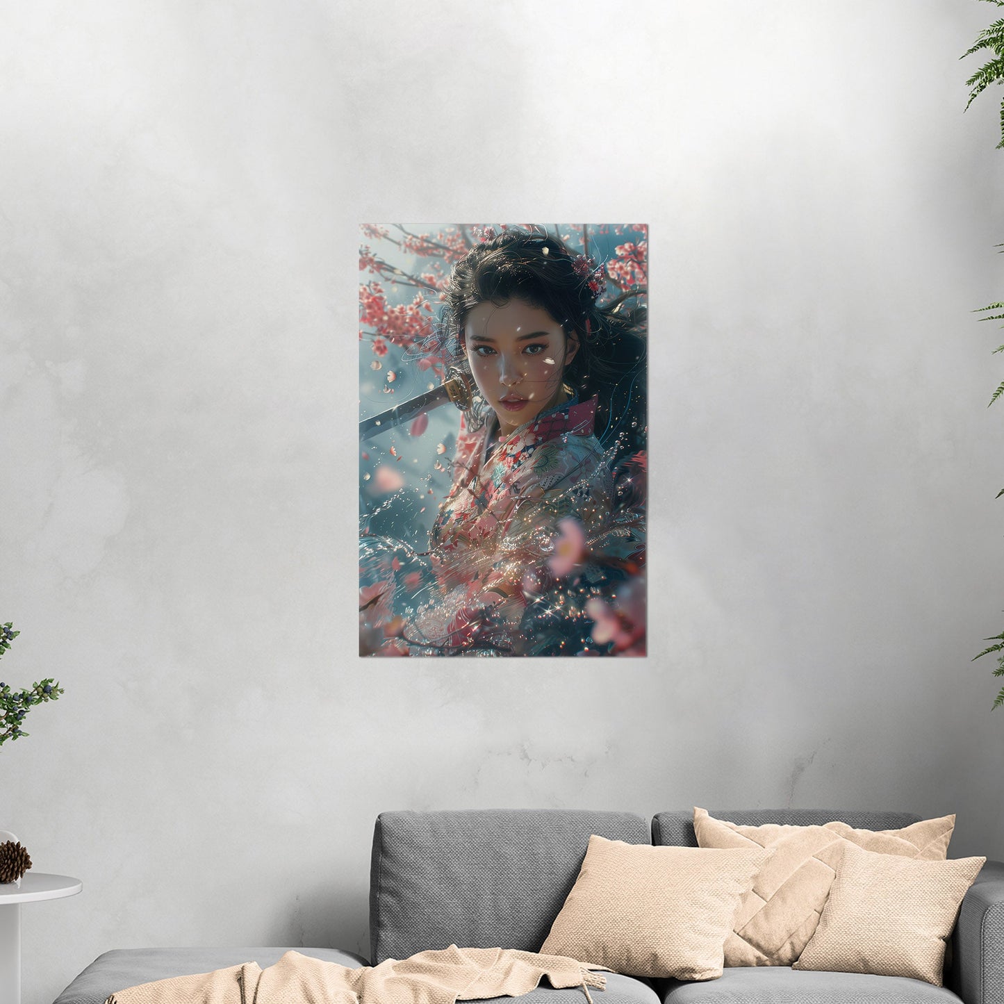 Figurative Portrait - Enchanted Sakura Garden