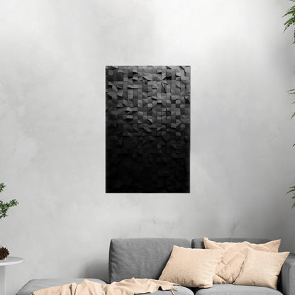 Abstract Photorealistic Cubist Wall Texture -Symmetry Serenity: Parallel Visions