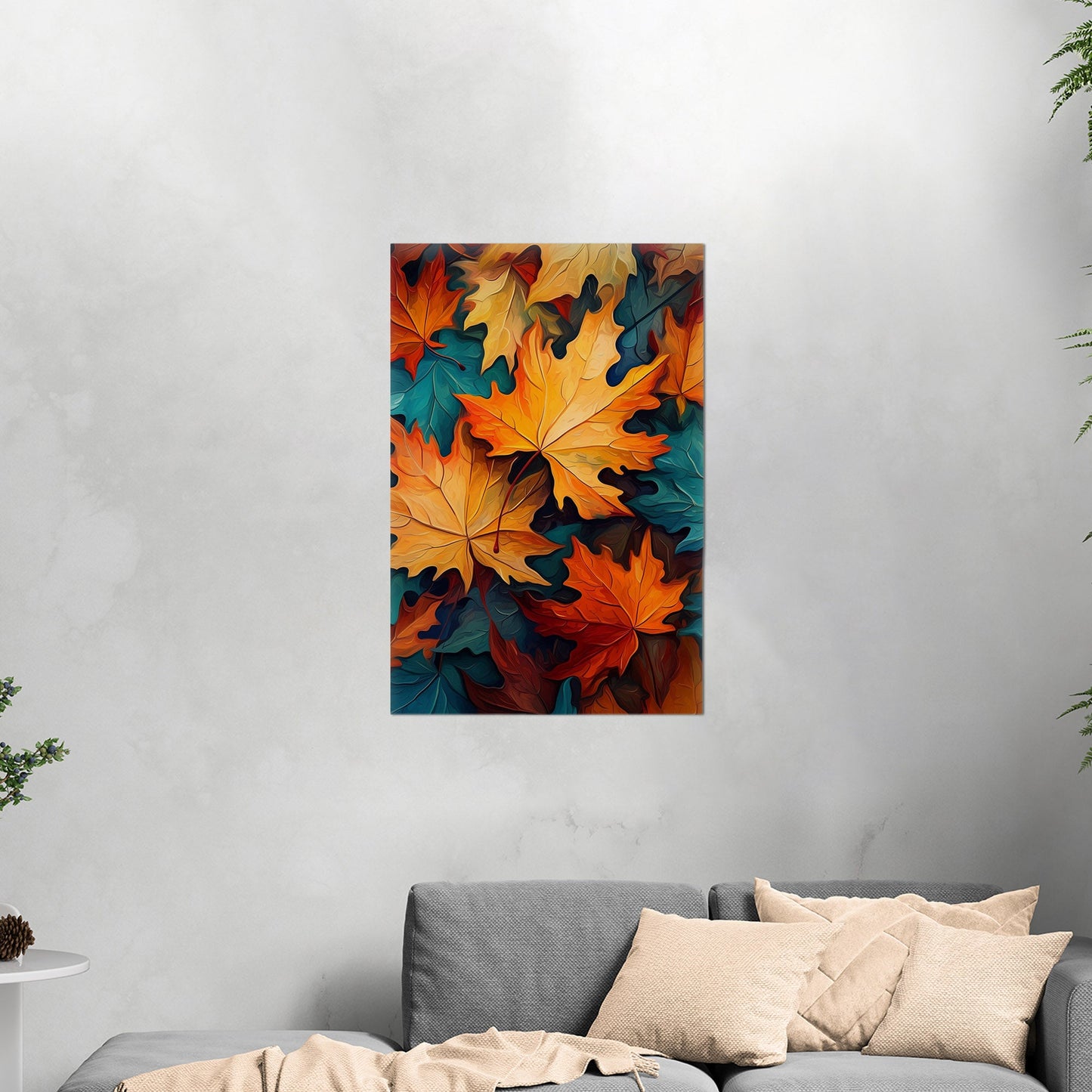 Painting of Autumn Leaves - Vivid Autumn Luminance