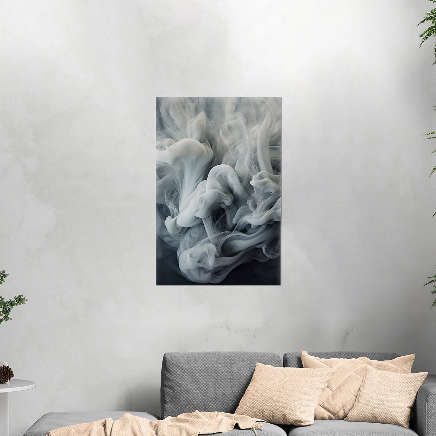 White and Grey Photorealistic Smoke Swirls - Ethereal Swirls