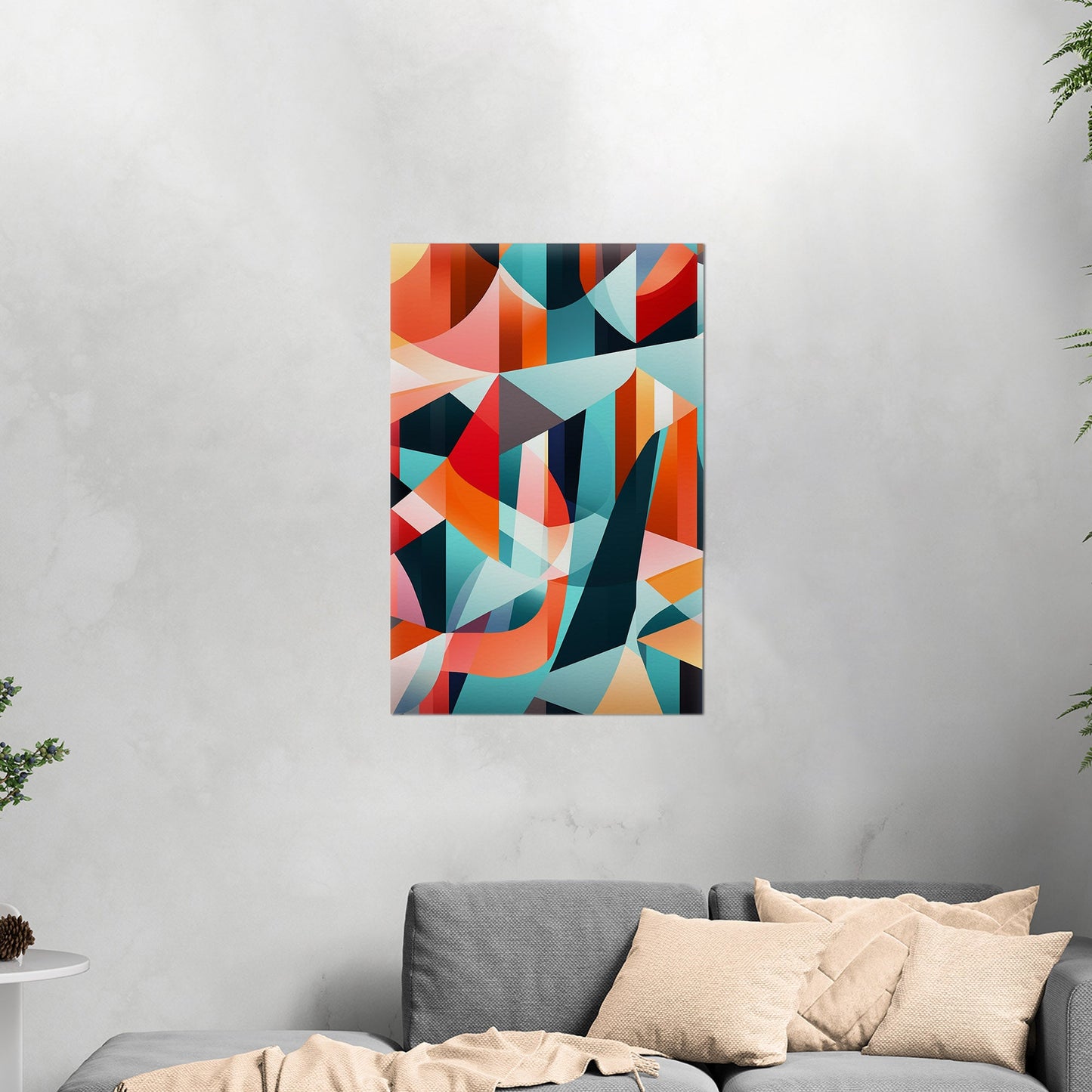 Bold geometric abstract wall art - Harmony in Motion