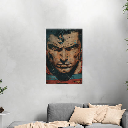 Closeup Portrait of Golden Age Superman - Iconic Vision: Superman Revived