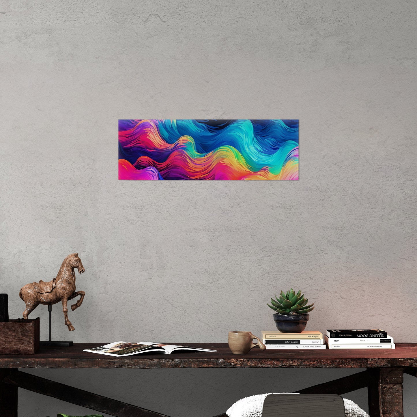 Abstract, vibrant wall art for modern spaces - Electric Dreams