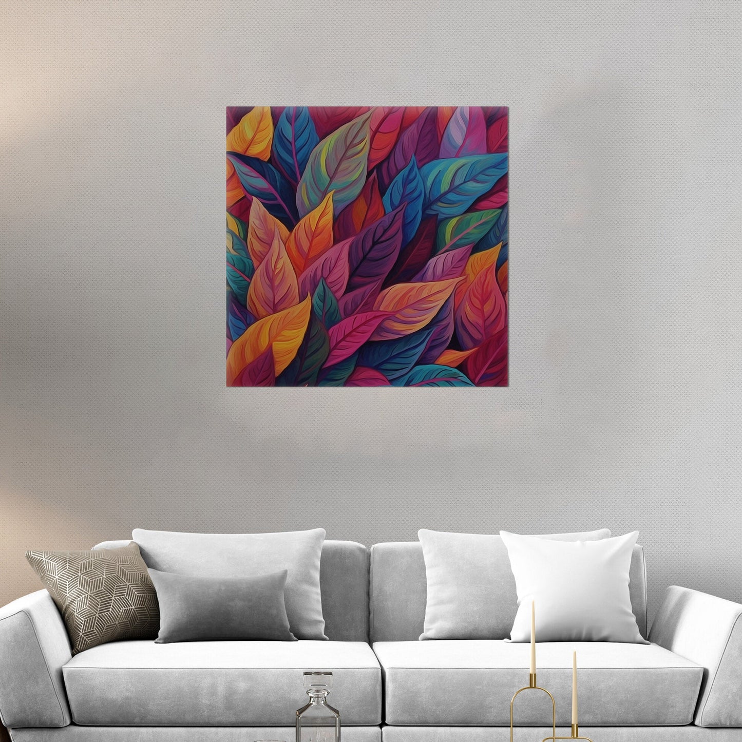 Painting of Autumn Leaves - Vivid Autumn Palette