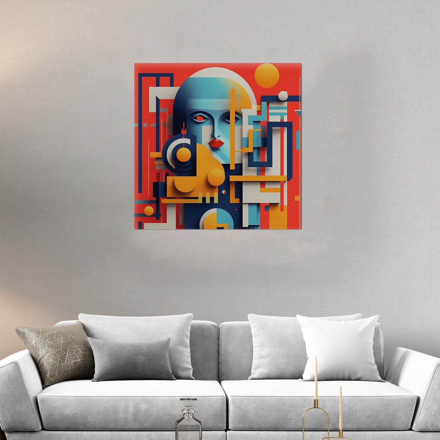 Vibrant art piece with bold graphic design and typography - Eclectic Energy