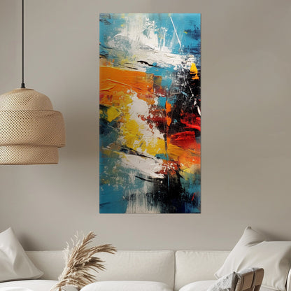 Abstract Oil Painting - Vibrant Energy: Embrace the Abstract