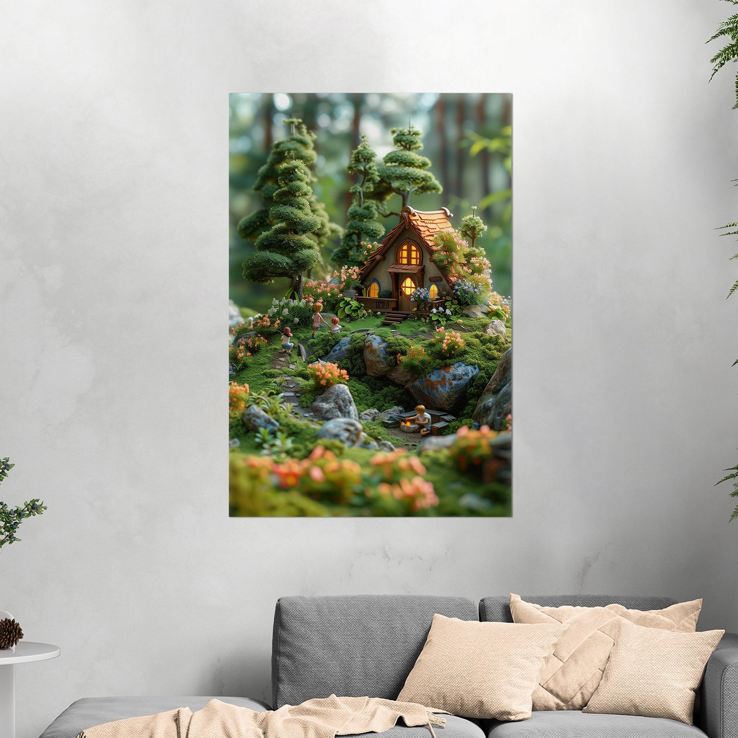 Enchanted Forest cottage 3D render - Dreamscape Woods