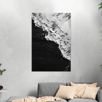 Abstract ocean wave oil painting - Serene Seabed