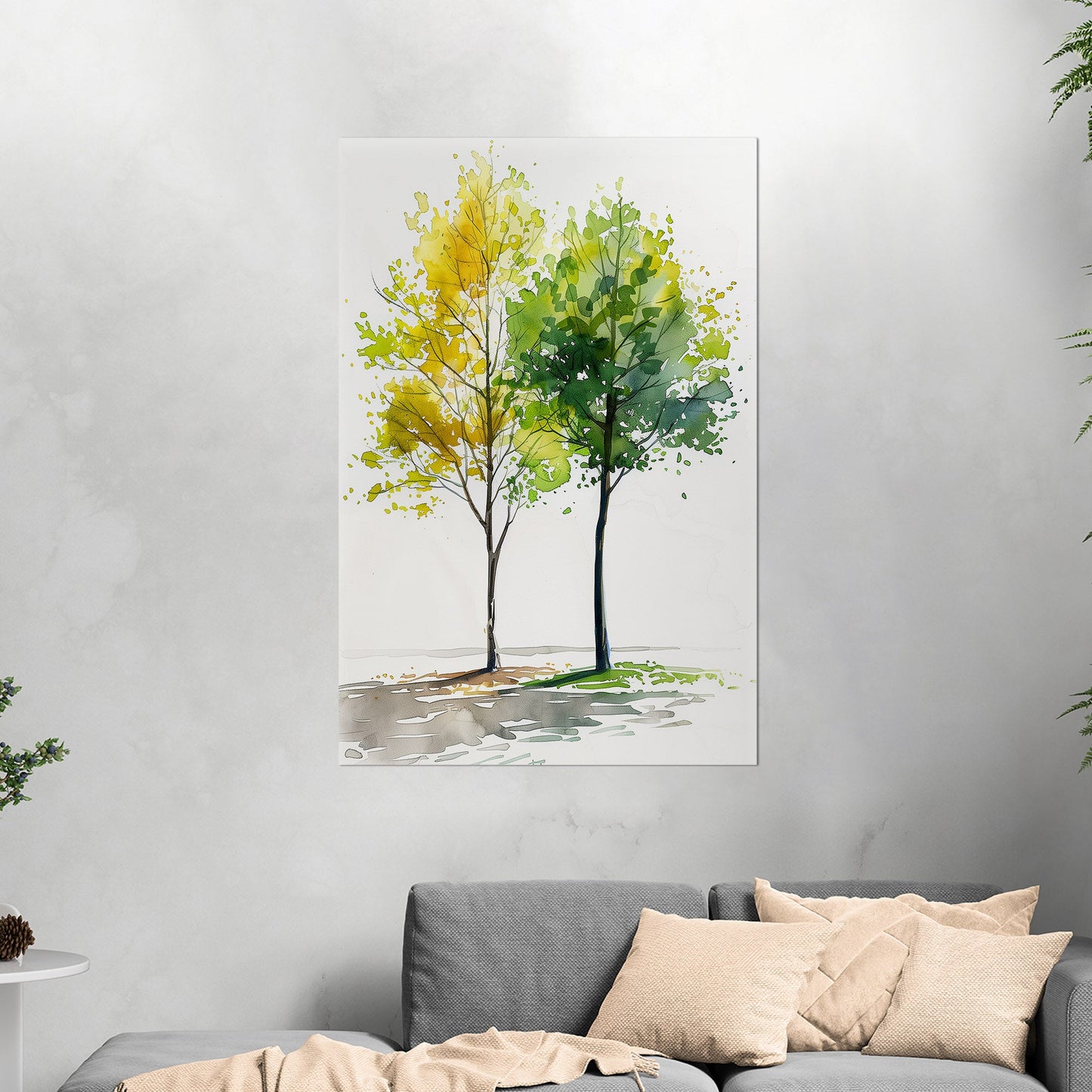 Vibrant Zen Trees