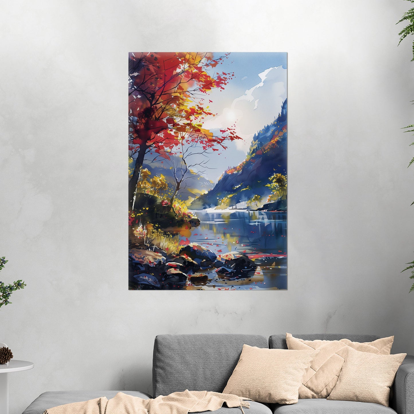 Vibrant landscape painting - Depth of Nature