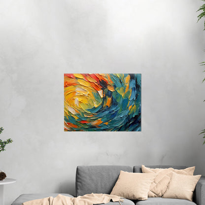 Artwork capturing essence of oil painting strokes - Whispering Echoes of Artistic Expression