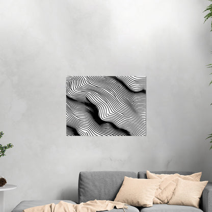 Elevate any space with sophisticated, intricate black and white wall art - Elegance Enigma