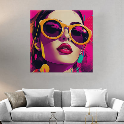 Pop Art Inspired Modern Render Portrait of a Woman - Power Pop: Bold Comic Chic Art