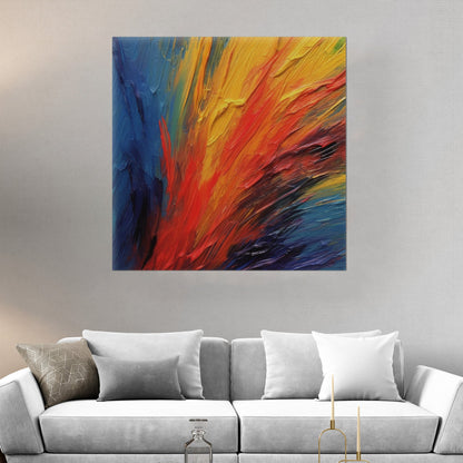 Vibrant oil pastel strokes, artistic textures, expressive abstract - Captivating Creativity