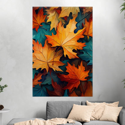 Painting of Autumn Leaves - Vivid Autumn Luminance