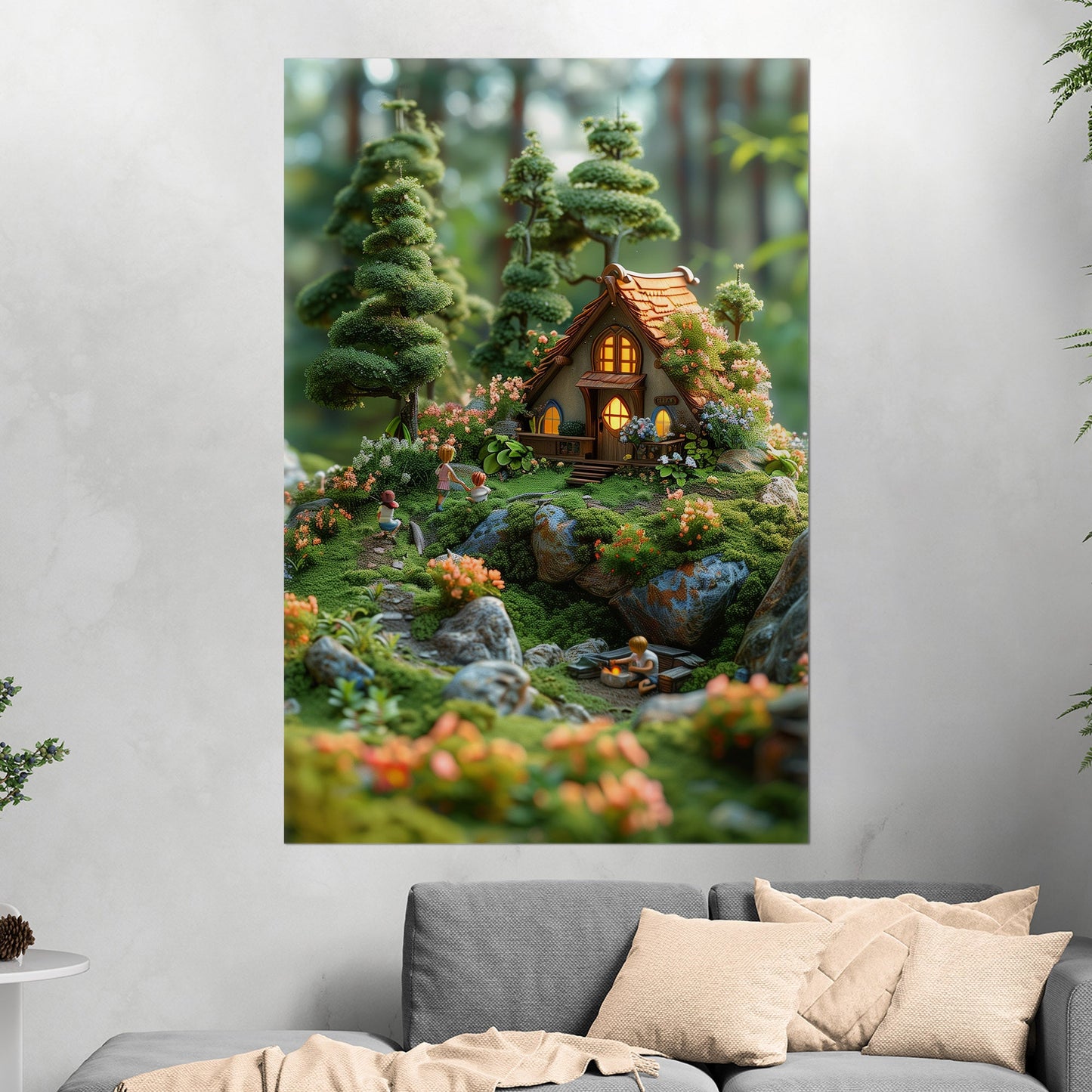 Enchanted Forest cottage 3D render - Dreamscape Woods