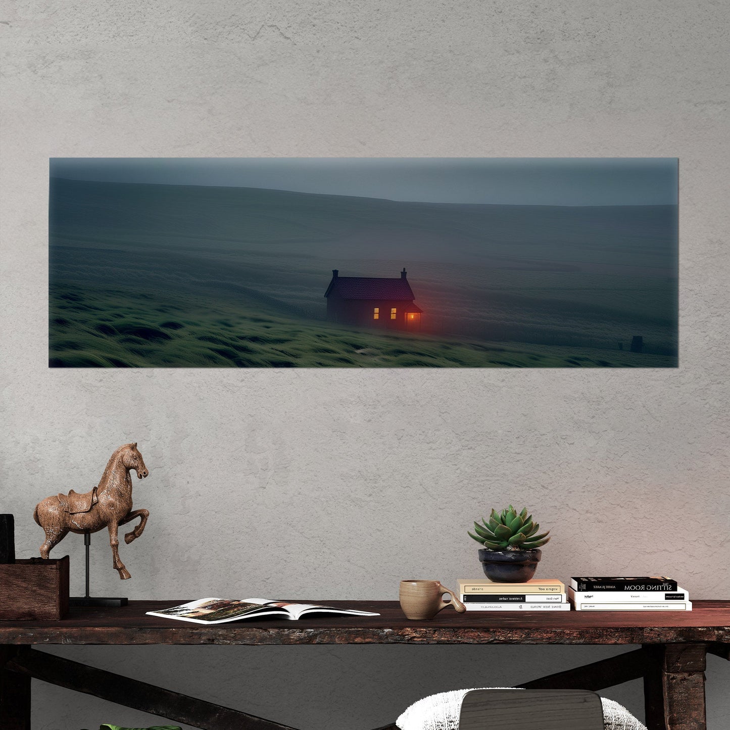 Brighten up your living room with a striking nocturnal scene - Enigmatic Glow