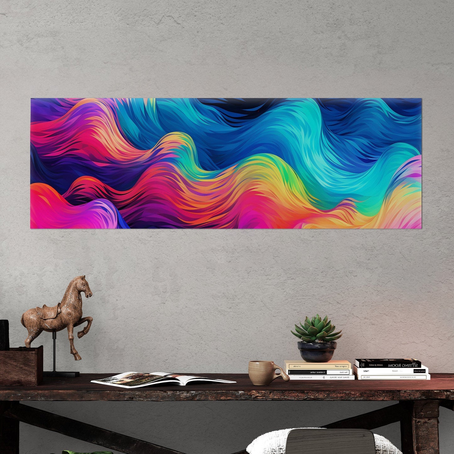 Abstract, vibrant wall art for modern spaces - Electric Dreams