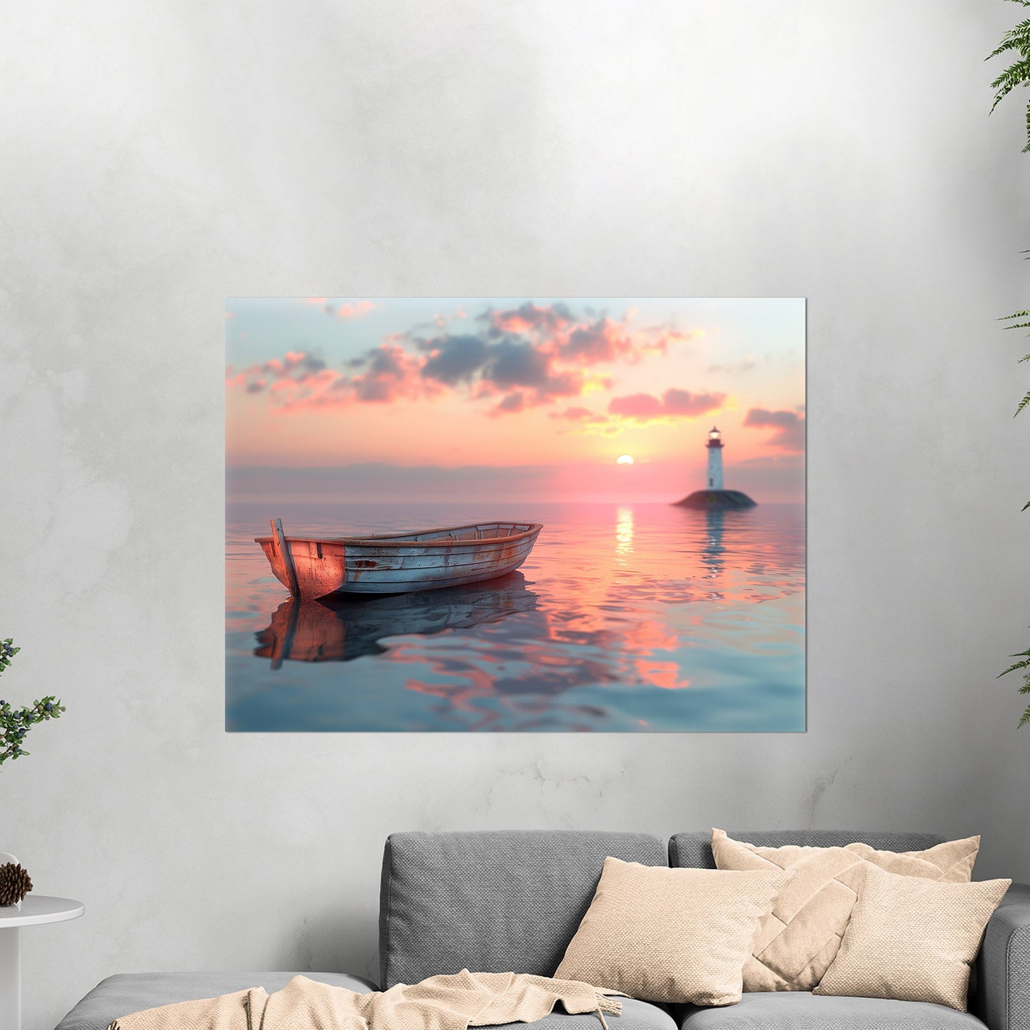 A mesmerizing digital masterpiece, evoking tranquil ocean serenity - Serene Seascape