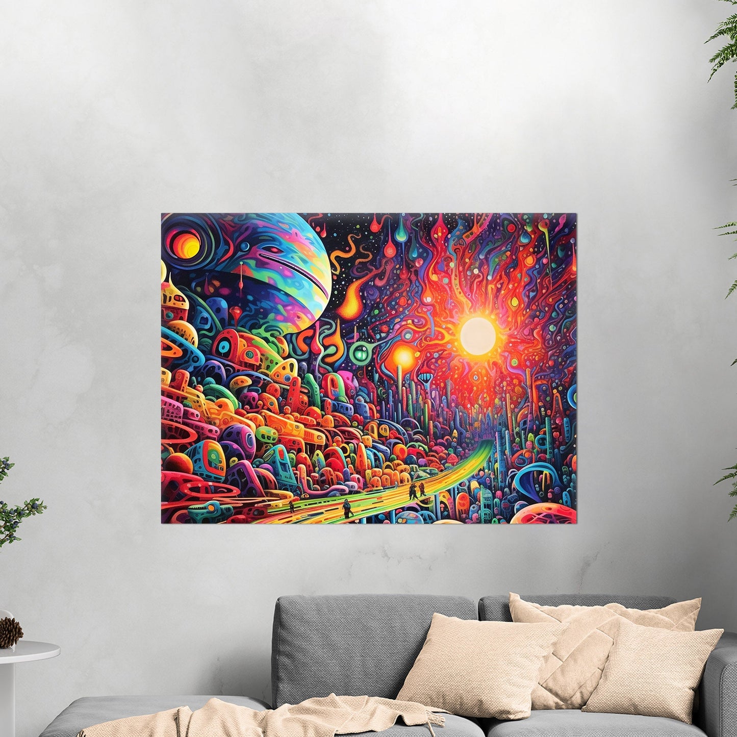 Psychedelic Abstract Surreal Vibrant Multicolor Landscape - Journey in Kodachrome