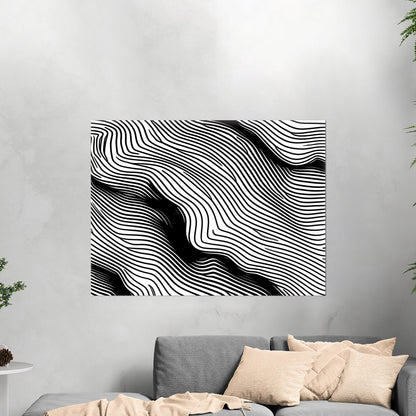 Elevate any space with sophisticated, intricate black and white wall art - Elegance Enigma