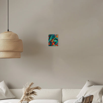 Bold graphic pattern wall art inspired by modern design - Vibrant Abstraction