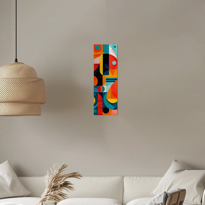 60's Era Modern Geometric Abstract Art - Vivid Prism