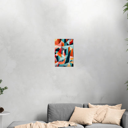 Bold geometric abstract wall art - Harmony in Motion