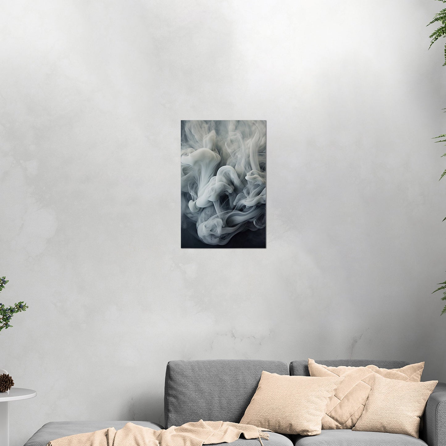 White and Grey Photorealistic Smoke Swirls - Ethereal Swirls