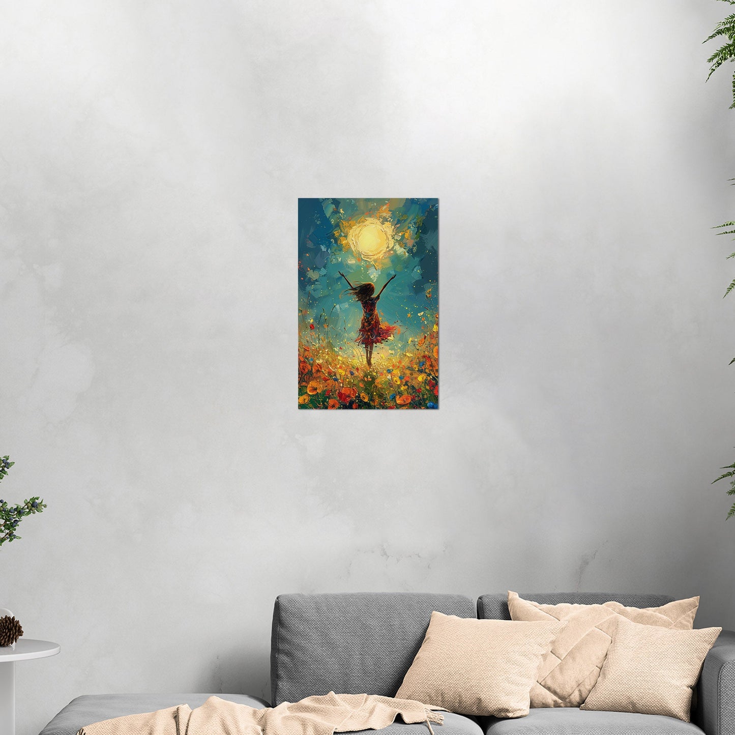 Vibrant, uplifting, energetic art for a lively Living Room - Joyful Dance