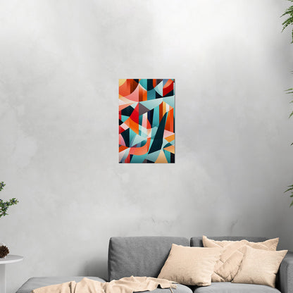 Bold geometric abstract wall art - Harmony in Motion