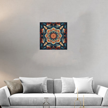 Symmetrical 3D Render Kaleidoscope Painting - Ethereal Symmetry