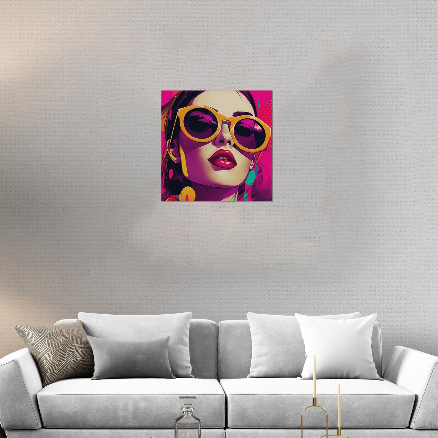 Pop Art Inspired Modern Render Portrait of a Woman - Power Pop: Bold Comic Chic Art