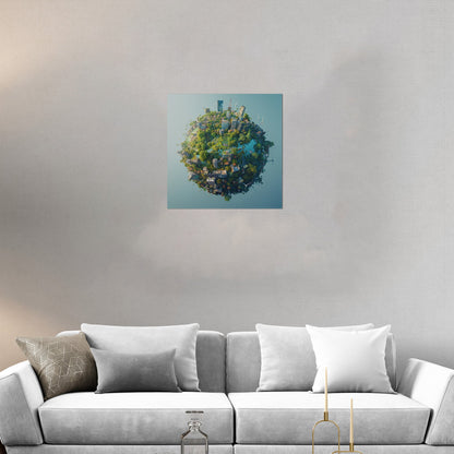 Enhance any room with Earth's view - Ethereal Exploration