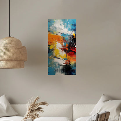 Abstract Oil Painting - Vibrant Energy: Embrace the Abstract