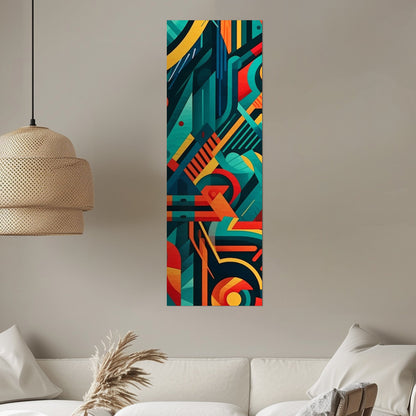 Bold graphic pattern wall art inspired by modern design - Vibrant Abstraction