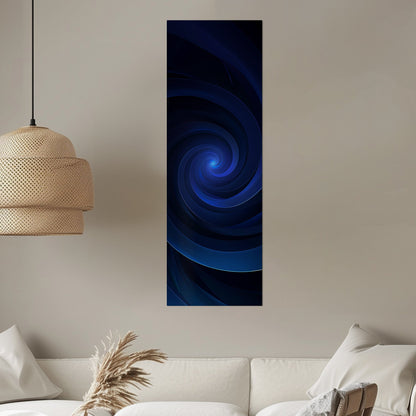 Black and Blue Vortex Digital Art - Ethereal Midnight