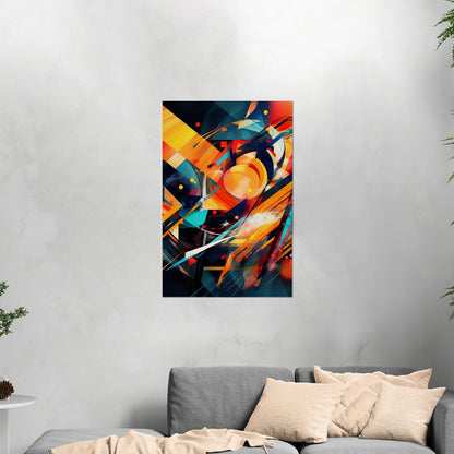 Abstract Geometric Painting - Electric Dreamscapes