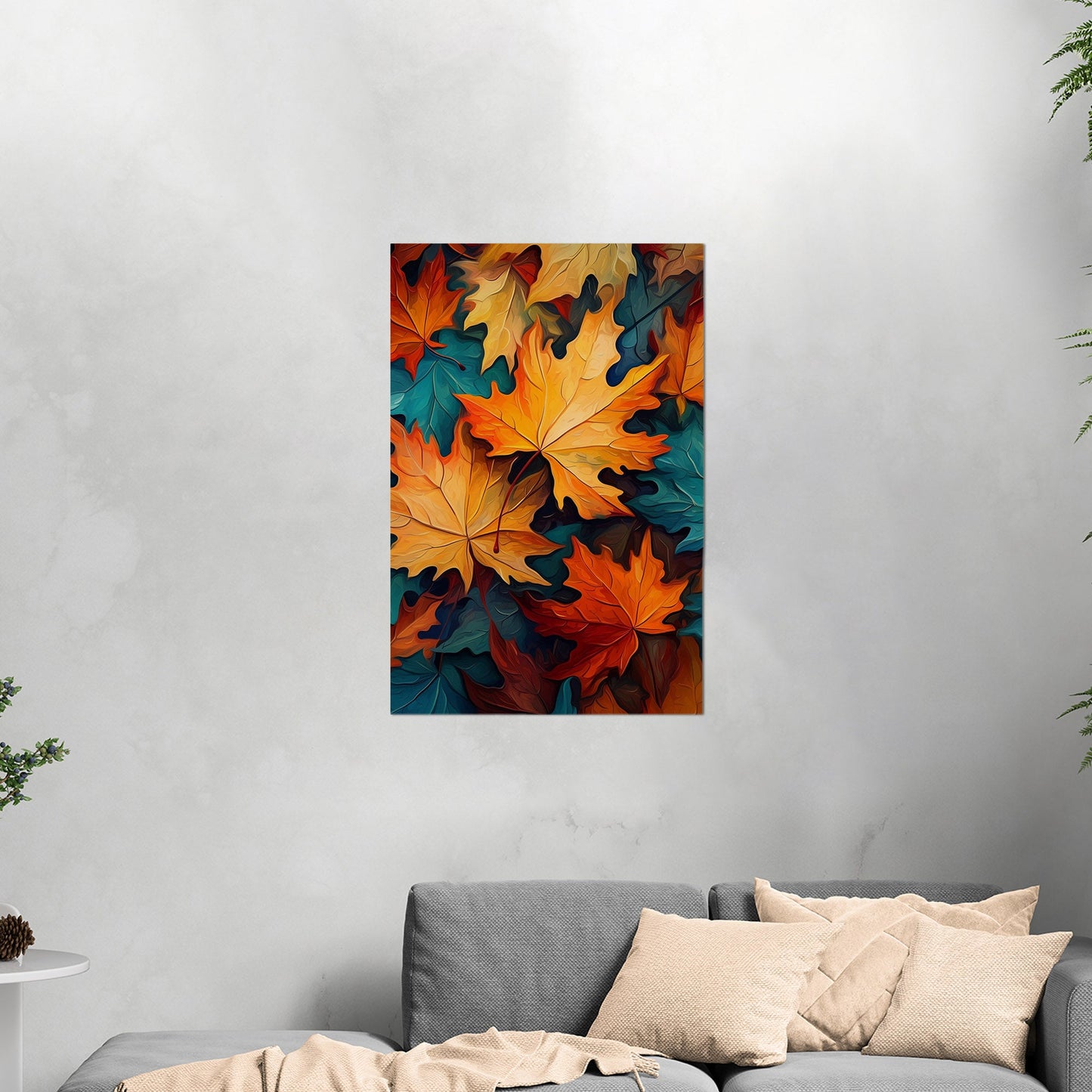 Painting of Autumn Leaves - Vivid Autumn Luminance