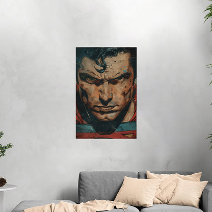 Closeup Portrait of Golden Age Superman - Iconic Vision: Superman Revived