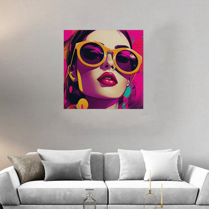 Pop Art Inspired Modern Render Portrait of a Woman - Power Pop: Bold Comic Chic Art