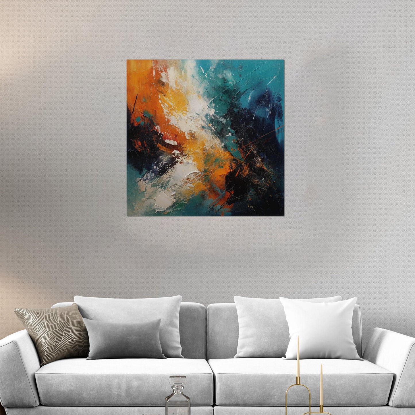 Bold and vibrant abstract painting - Contemporary Expressionism - Colorful Muse