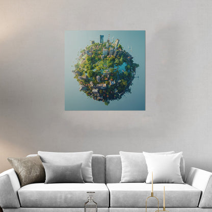 Enhance any room with Earth's view - Ethereal Exploration