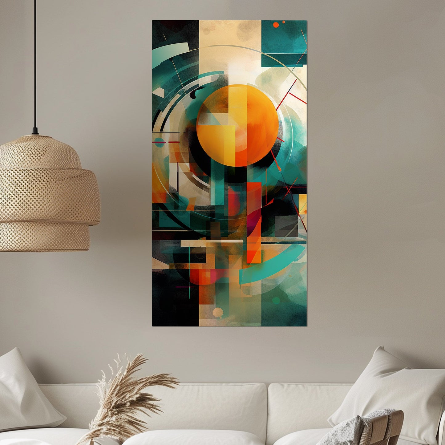 Abstract Geometric Contemporary Art Digital Render - Digital Mirage