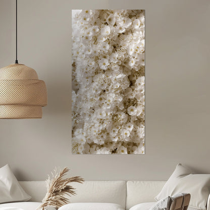 Photorealistic White Wildflower Top-down Texture - White Floral Abundance